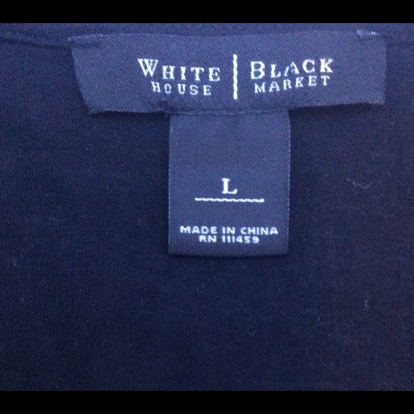 White House Black Market Beaded Ruffled Large - Picture 8 of 8